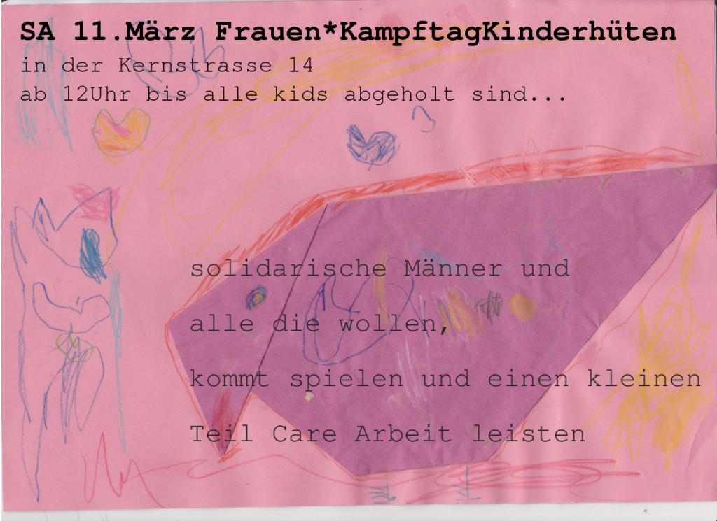 Kinderhüte_während Demo